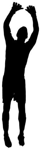 silhouette of goalie catching ball on transparent png - Download Free Stock Videos Pikwizard.com