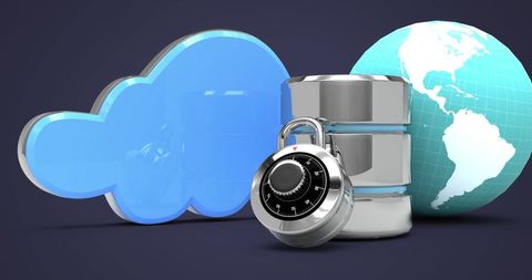 Digital Security in Cloud Computing Database Concept - Download Free Stock Images Pikwizard.com