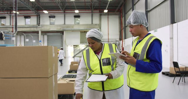 Warehouse Workers Conducting Inventory Quality Control - Download Free Stock Images Pikwizard.com