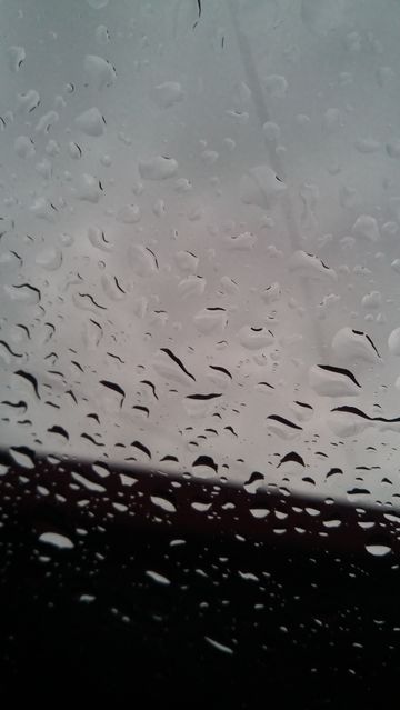 Raindrops on Window Glass with Overcast Sky Background - Download Free Stock Photos Pikwizard.com
