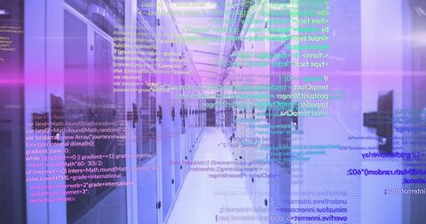 Programming Languages Flowing Over Data Server Systems - Download Free Stock Images Pikwizard.com