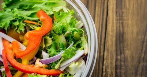 Vibrant Fresh Vegetable Salad with Mixed Greens - Download Free Stock Images Pikwizard.com