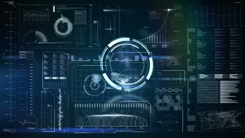 Futuristic Digital Interface for Data Processing and Analysis