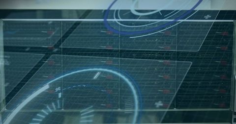 digital projection mapping over high-tech server room - Download Free Stock Images Pikwizard.com