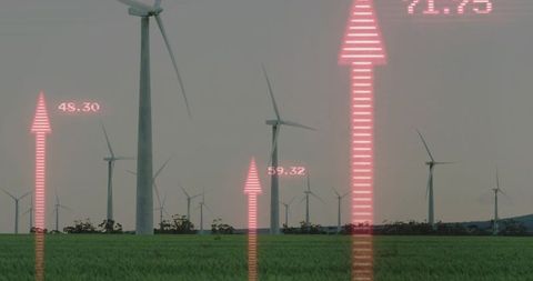 Wind energy growth displayed in rural turbine field