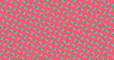 Seamless Diagonal Pattern with Photo Icons on Vivid Pink - Download Free Stock Images Pikwizard.com