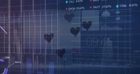 Digital Financial Data Animation in Office Environment