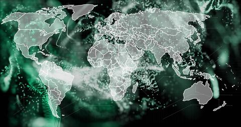 Digital Network Connections Over World Map - Download Free Stock Images Pikwizard.com