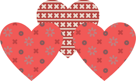 Decorative Hearts with Patterns on Transparent Background - Download Free Stock Videos Pikwizard.com