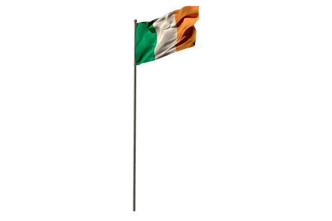 waving representation of irish national flag on transparent background - Download Free Stock Videos Pikwizard.com