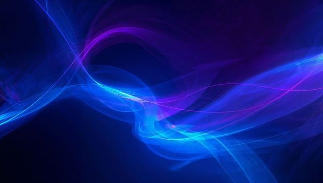 Neon Blue Purple Light Ribbon Abstract Background for Technology Futuristic Design