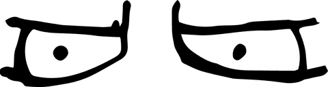 Transparent texture illustrating sad eyes emotion