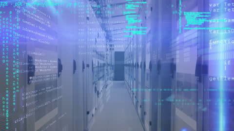 Data Streaming Through Cutting-Edge Server Room