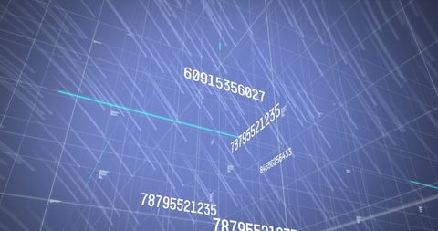 Abstract Data Grid with Dynamic Numbers - Download Free Stock Images Pikwizard.com