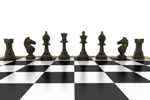 Transparent Background Black Chess Pieces on Board - Download Free Stock Videos Pikwizard.com