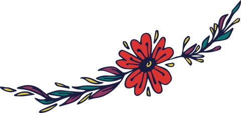 Decorative Red Flower Garland on Transparent Background - Download Free Stock Videos Pikwizard.com