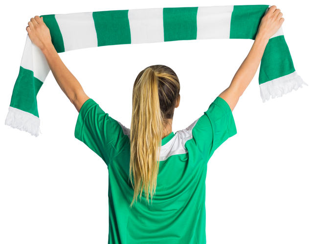 Transparent Cheering Football Fan Waving Scarf Support Rest Motivation - Download Free Stock Videos Pikwizard.com