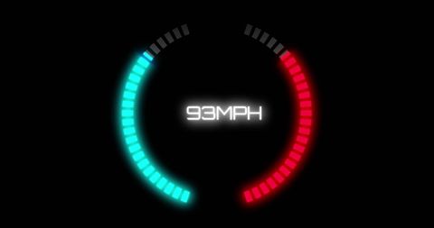 Digital Speedometer Display on Black Background - Download Free Stock Images Pikwizard.com
