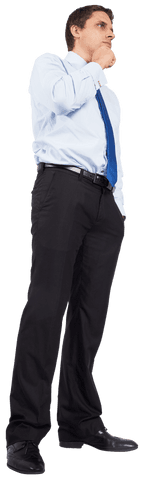 Thoughtful Businessman in Suit Pondering Future Opportunities - Download Free Stock Videos Pikwizard.com