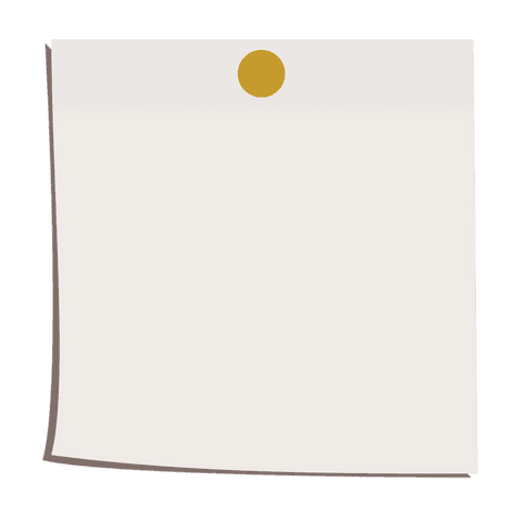 pinned memo sheet on transparent background minimal design - Download Free Stock Videos Pikwizard.com