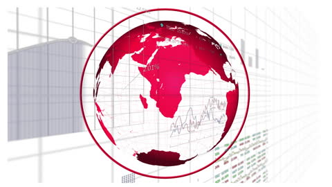 Global Data Processing Animation with Technology Design