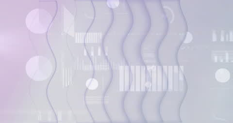 Abstract Futuristic Financial Data Visualization