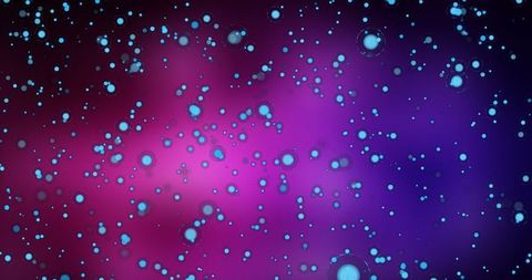 Abstract Blue Dots on Vibrant Purple Background