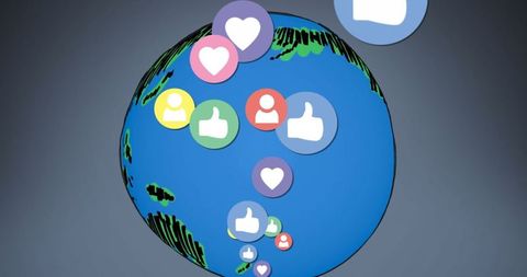 Global Social Media Connectivity with Growing Engagement Visualized