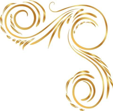 golden floral swirls with transparent background elegance - Download Free Stock Videos Pikwizard.com