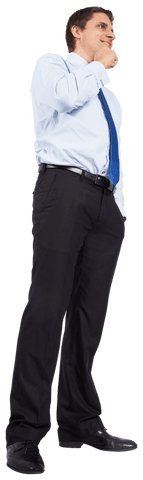 Confident Businessman Standing Isolated On Transparent Background - Download Free Stock Videos Pikwizard.com