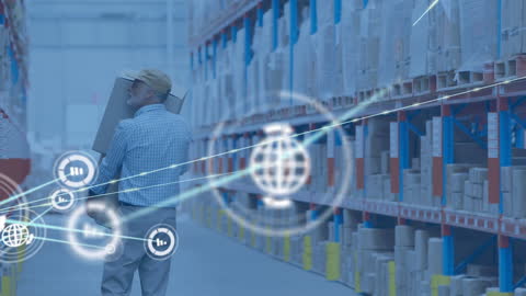 Warehouse Worker Integrating Technology and Logistics