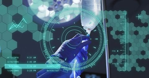 Advanced medical technology with digital interface in operating room