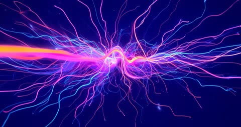 Neon Energy Surges Through Futuristic Digital Abstract