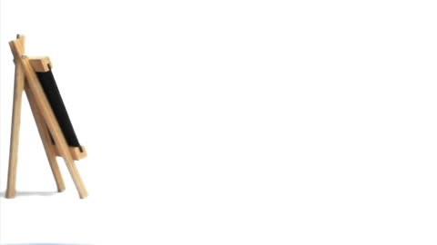 Chalkboard Displaying Phrase 'Break Time' on White