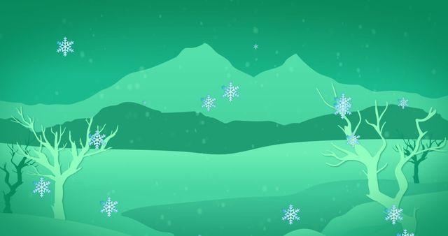 Serene Winter Landscape with Snow Falling - Download Free Stock Images Pikwizard.com