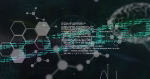Molecular Structures and Digital Data Integration Concept - Download Free Stock Images Pikwizard.com