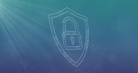 Digital Padlock Security with Blue Background - Download Free Stock Images Pikwizard.com
