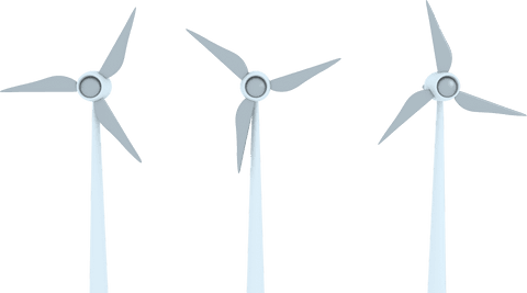 transparent illustration of three wind turbines for energy concepts - Download Free Stock Videos Pikwizard.com