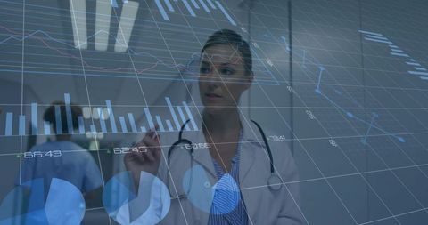 Doctor Engaging with Interactive Analytics in Hospital