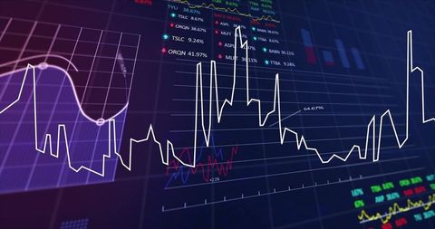 Digital Stock Market Data and Financial Charts Interface - Download Free Stock Images Pikwizard.com
