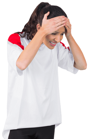 disappointed sports fan in white jersey - Download Free Stock Videos Pikwizard.com