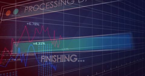 Digital Interface with Data Analytics and Processing Visuals - Download Free Stock Images Pikwizard.com