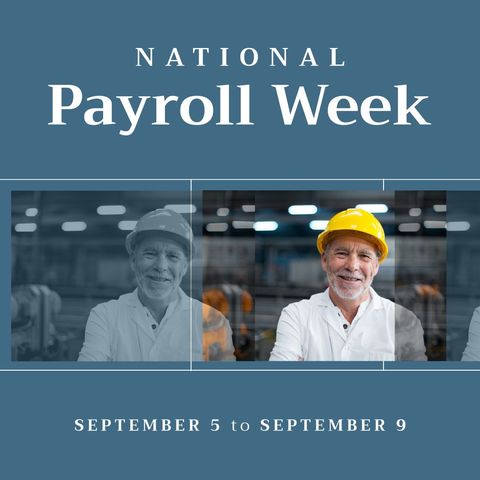 Visual of an aged male in a warehouse wearing a hard hat, related to National Payroll Week. Image captures themes such as appreciation of workers, business, finance, and economy in an industrial environment. Perfect for content highlighting workforce contributions, celebrating payroll systems, or featuring in articles about employment rights and worker morale.