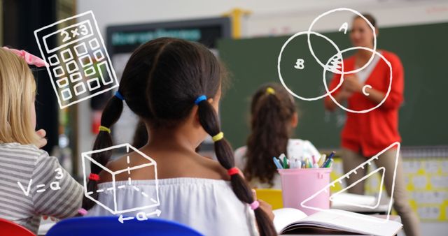 Schoolchildren Learning Mathematics with Teacher in Classroom - Download Free Stock Images Pikwizard.com