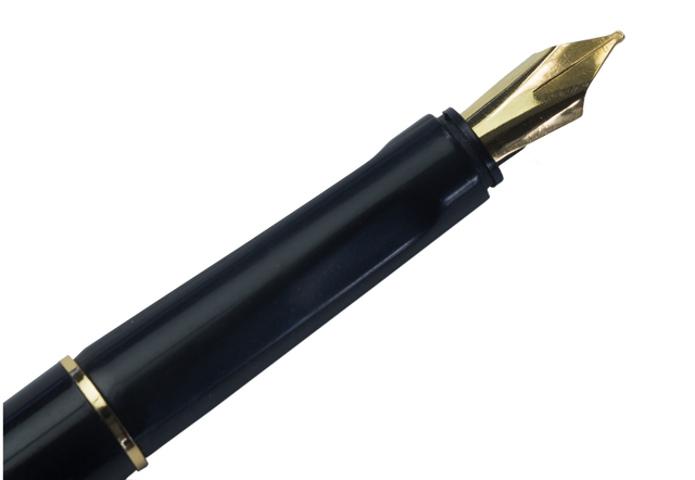 Elegant Black Fountain Pen on Transparent Background for Writing and Office Concepts - Download Free Stock Videos Pikwizard.com