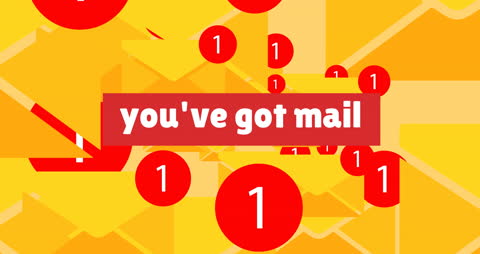 You've Got Mail Alert Animation with Envelopes