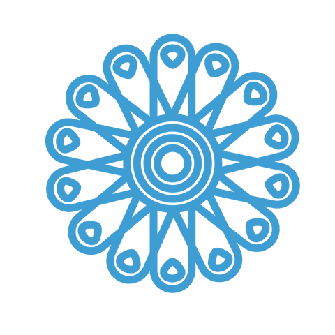 Blue Abstract Floral Shape on Transparent Background - Download Free Stock Videos Pikwizard.com
