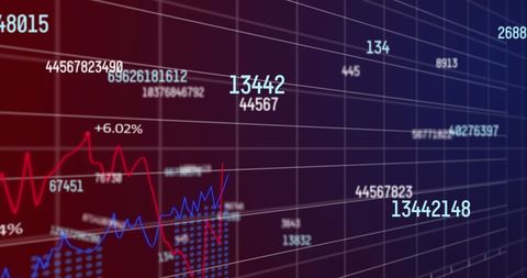 Digital Financial Data and Dynamic Stock Market Graphs - Download Free Stock Images Pikwizard.com