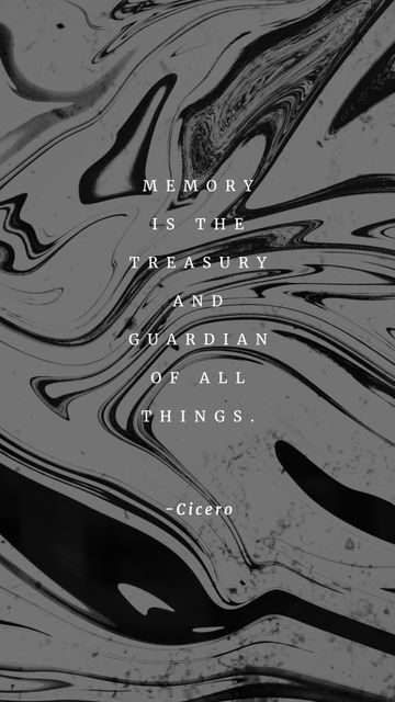 This vertical image displays an inspirational quote from Cicero over a minimalist grey background with abstract black waves. Ideal for use in motivational posters, social media graphics, desktop wallpapers, and home decor items. Can also be used in blogs, websites, and publications as an engaging visual element to convey wisdom and inspiration.