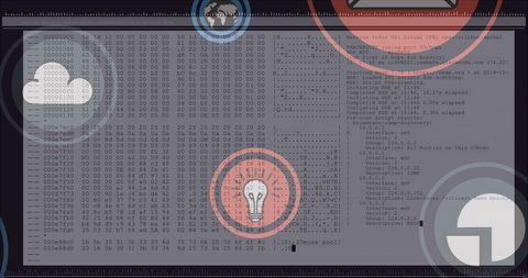 Digital Interface with Data Stream and Overlaid Icons Concept - Download Free Stock Images Pikwizard.com